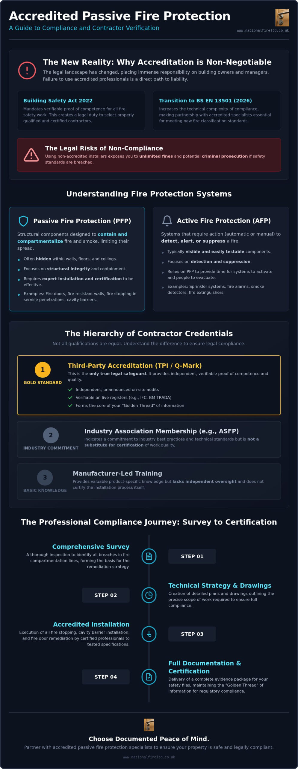 Choosing Accredited Passive Fire Protection Companies in the UK: A Guide to Compliance